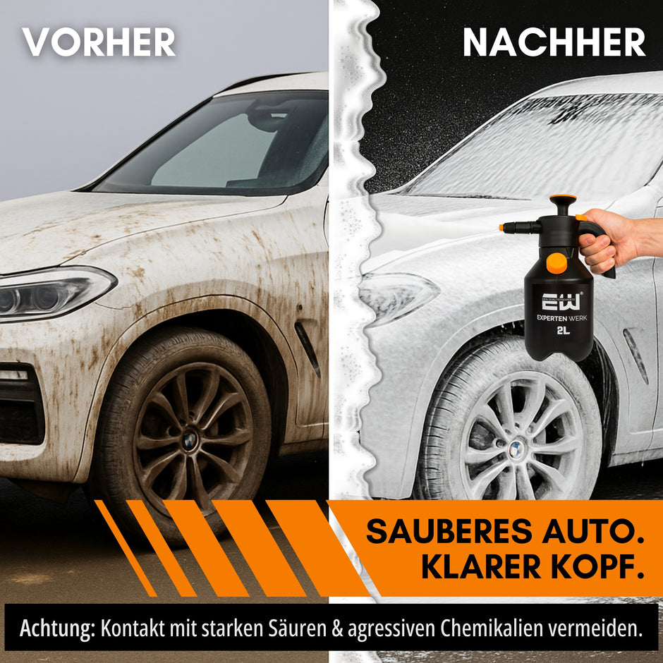 Premium Schaumsprüher 2L – Dichter Schaum. Volle Kontrolle. Für perfekte Autowäsche